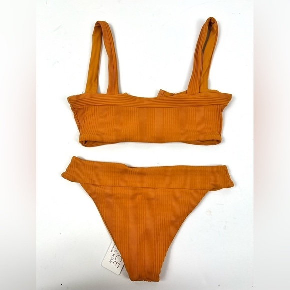 L Space Lee Lee Ribbed Bikini Top and bottom size S - Picture 7 of 10